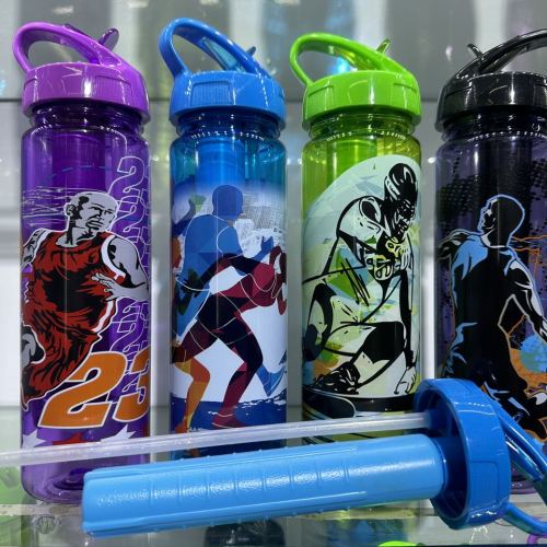 New Cup with Straw Plastic Water Cup Ice Cup High Temperature Resistant Drop-Resistant Refrigeration Adult Sports Water Cup Foreign Trade Wholesale