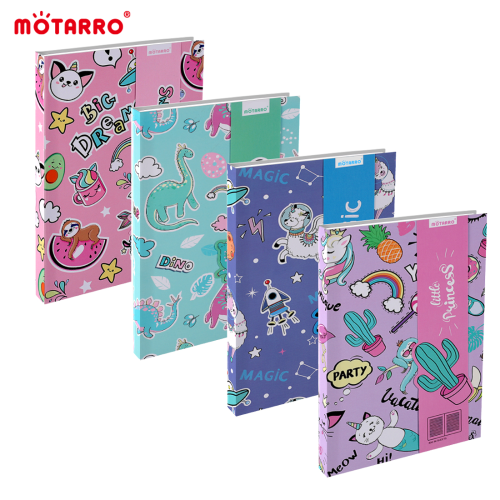 MOTARRO A7四色卡通插画笔记本100页80g 可爱迷你笔记本