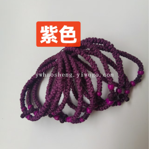 手工编织饰品蜡绳手链可调节希腊祷告十字架手绳手链祈祷手链