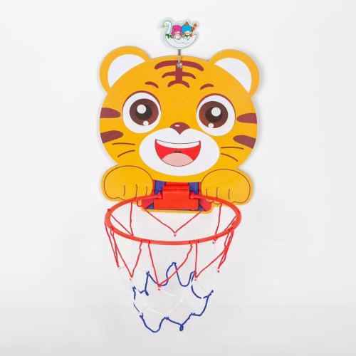 儿童室内外篮球框卡通老虎狮子可升降站式可悬挂篮球架投篮玩