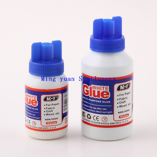 mingyuan stationery 100ml office stationery with brush white glue， can be handmade student white tex