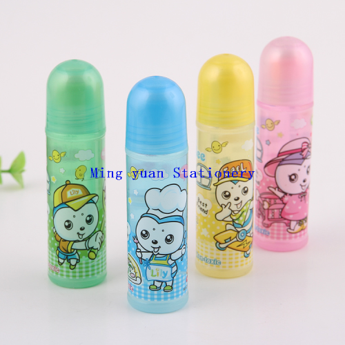 mingyuan stationery 45ml color sponge head liquid glue （mixed 4 colors） adhesive paper products cartoon liquid glue