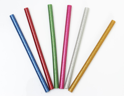 彩色金葱粉热熔胶棒 闪光胶 glue stick 荧光热溶胶火漆胶厂家