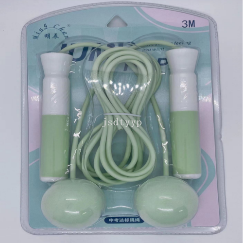 silicone outer bearing cordless ball skipping rope sky blue matcha green cherry blossom pink cool black