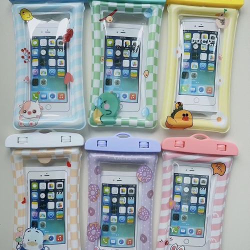 24夏天到了，卡通手机防水袋 opp包装