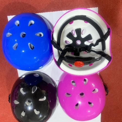 Factory Direct Sales Children‘s Foam Plum Blossom Helmet with Adjustable Ring Children‘s Helmet