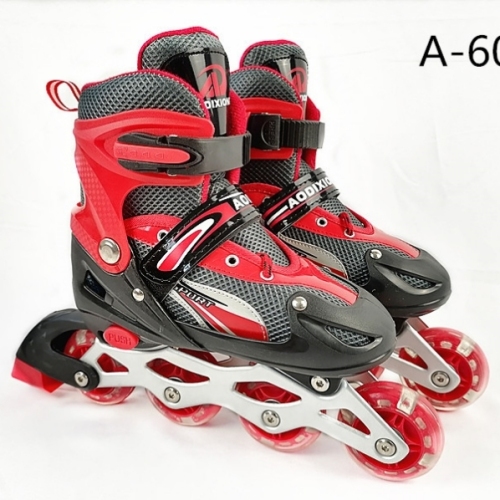Factory Direct Sales Children‘s PVC Wheel with Light Children‘s The Skating Shoes Adjustable the Skating Shoes