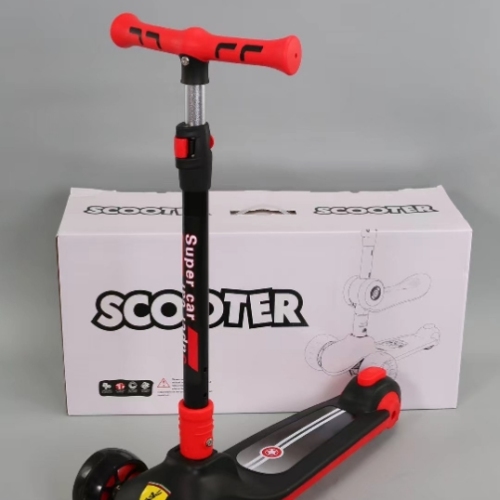 one folding high quality aluminum alloy handlebar scooter with light