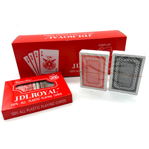 plastic playing card jdlroyal double pay boxed 25 silk new material plastic foreign trade jindongle factory direct sales