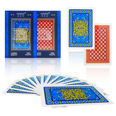 Manufacturers Supply 777 Playing Cards, Plastic Poker, Pvc Waterproof Poker, Foreign Trade Poker, Customized Production