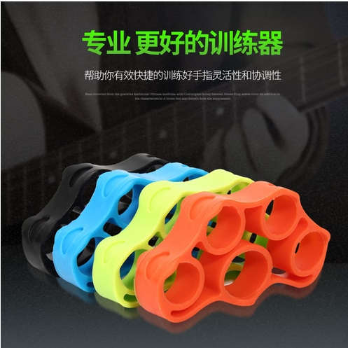 Silicone Hand-Muscle Developer Auxiliary Finger Exerciser Five Finger Strain Relief Bushing Wrist Reinforcement Ring Auxiliary Trainer