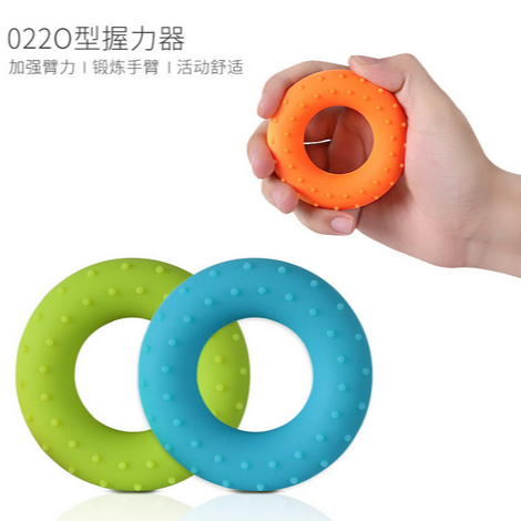 Bump Massage Spring Grip Silicone O-Type Trainer Hand Fitness Exercise Equipment Grip Ring Grip Ring Wholesale