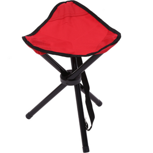 outdoor triangle stool barbecue camping camp chair travel portable storage mini folding tripod stool factory outlet