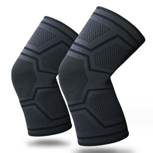 new silicone anti-slip sports kneecaps basketball running fitness knee support outdoor mountaineering cycling knitted knee pads