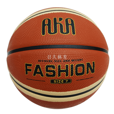 Aka7 Rubber Basketball 8 Pieces for Basketball Training Student Only Support Custom Logo inside and outside Wholesale Goods