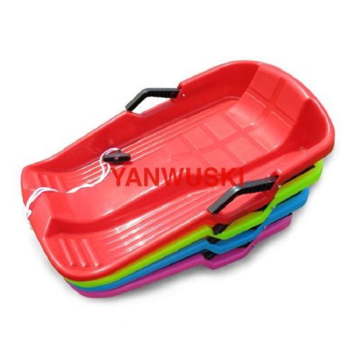 加厚儿童成人雪橇滑草板带刹车双人滑沙板雪地玩具划雪大号滑雪板