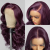 13x4 Deep Purple Body Wave Lace Front Wigs Human Hair 150% Dark Burgundy Wigs