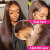 Brown Straight Lace Front Wig Human Hair 13x4 HD Lace Frontal Wigs For Women