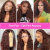 Cholocate Brown Curly 13x4 Lace Front Human Hair Wig Glueless Water Wave Wigs