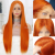 13x4 Ginger Straight Lace Front Wig Human Hair Glueless Hair Wigs For Women