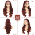 Reddish Brown Body Wave Lace Front Wigs Human Hair Pre Plucked With Baby Hair
