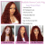 Reddish Brown Curly Lace Front Wig Human Hair 13x4 HD Lace Deep Wave Wig