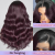 FABA Ombre Burgundy Lace Front Wigs Human Hair 1B/99J colored 13x4 HD Lace Wig