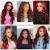 Burgundy Lace Front Wigs Human Hair 1B/99J Colored Body Wave 13x4 Human Hair Wig