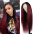 13×4 1B/99J Ombre Burgundy Lace Front Wigs Human Hair Wine Red Wig Colored Wig