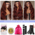 Ombre Reddish Brown Lace Front Wigs Human Hair 13x4 #1B/33 Body Wave Wig 150%