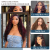 13×4 Highlight Burgundy Lace Front Wigs Human Hair 1B99J Curly Human Hair Wig