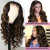 13x4 Highlight Ombre Lace Front Wig Human Hair Highlight 1B/30 Black Brown Wigs