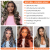  13×4 Highlight Lace Front Wig Human Hair Balayage Wig 1b/27 Ombre Lace Front Wig