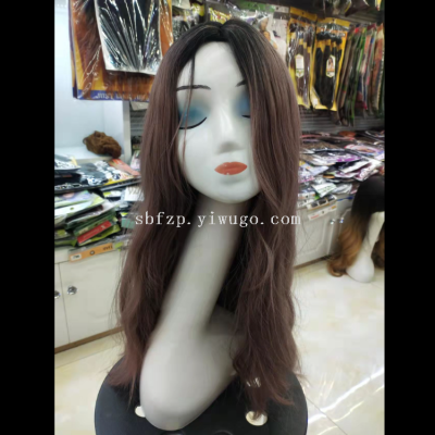 European and American Popular Big Wave Wig Head Cover, Dyed Wig Head Cover