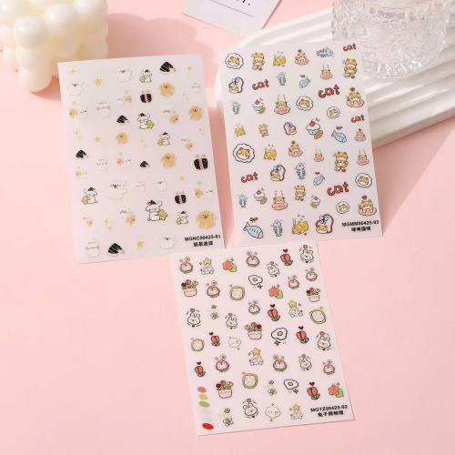 玫瑰美甲日系贴卡通图案系列蝴蝶指甲贴花