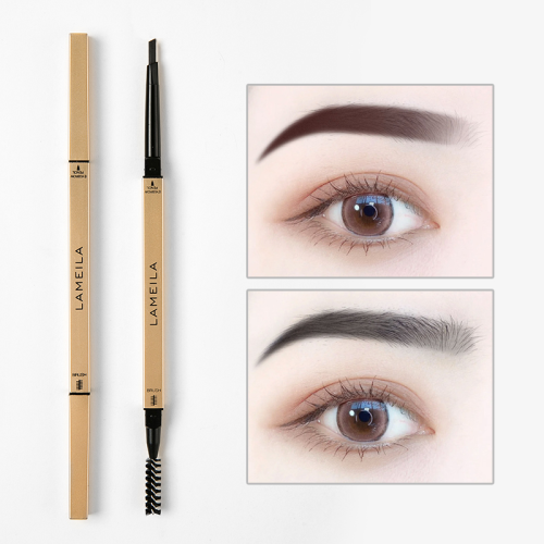 lameila small gold bar eyebrow pencil small gold block naturally waterproof long lasting fadeless sweat-proof extremely fine female beginner 962