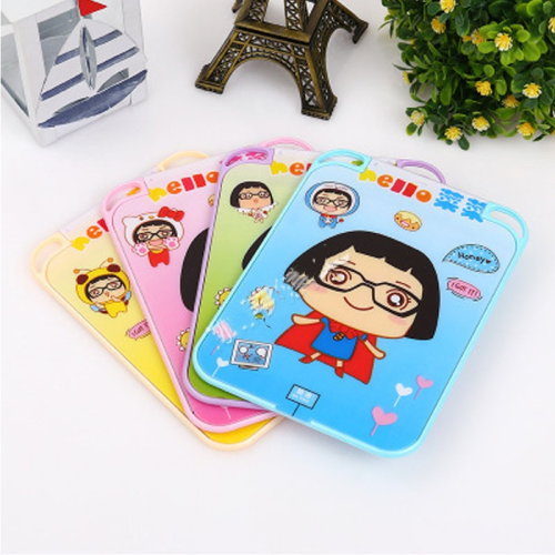 exquisite cartoon character printing small mirror fashion women‘s makeup mirror portable folding square dressing mirror wholesale