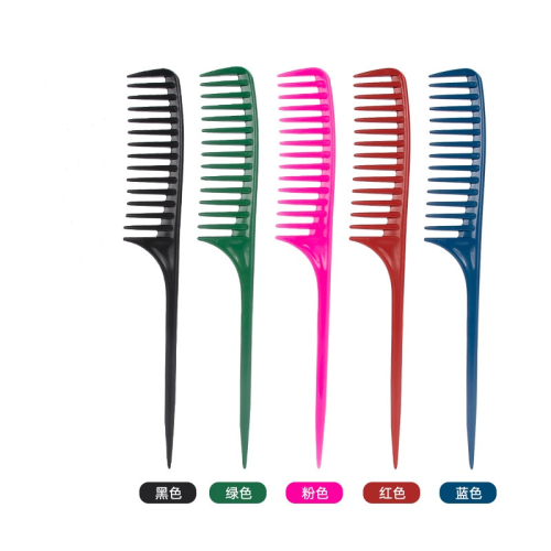 cross-border amazon highlight high temperature resistant pointed tail comb shunfa wide-tooth comb curly hair hair style comb hairdressing comb