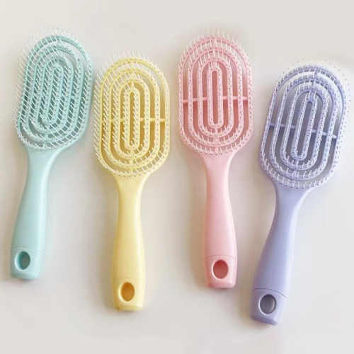 ins internet celebrity comb macaron vent comb household massage comb fluffy hair vent comb big curved comb