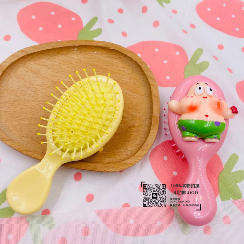wholesale cute mini small comb air cushion comb cartoon young girl folding massage comb student household portable airbag comb