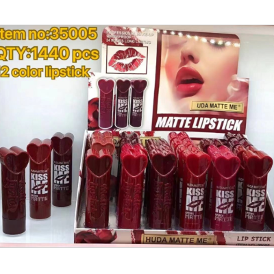 Hudamatteme12 Color Love Lipsti Matte Finish Moisturizing Discoloration Resistant Factory Direct Sales Foreign Trade Exclusive