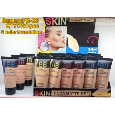 Hudamatteme Long sting Waterproof BB Cream Liquid Foundation Tee-Color Mixed Cross-Border Hot Export Exclusive for Factory Direct Sales