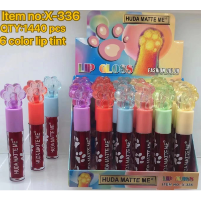 Hudamatteme Super Explosion 's Paw Crystal 6 Color Lipsti Water Wholesale No Stain on Cup Makeup Does Not Fade Lip cquer