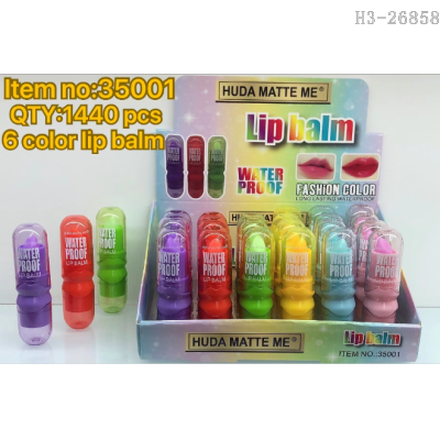 Hudamatteme Translucent 6 Colors Lip Guard Lip Color Temperature Change Lipsti Cross-Border Foreign Trade in Sto Wholesale Export
