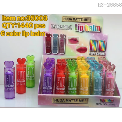Hudamatteme Translucent 6 Colors Lip Guard Lip Color Temperature Change Lipsti Cross-Border Foreign Trade in Sto Wholesale Export