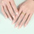 Ins Pop 24 Pieces Short T Ballet Wear Nail Manicure with Back Glue Gentle Nude Color Series Gold Leaf White Edge Nail Stickers