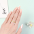 Ins Pop 24 Pieces Short T Ballet Wear Nail Manicure with Back Glue Gentle Nude Color Series Gold Leaf White Edge Nail Stickers