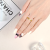 INS Girlish Style Pink Bow New 24 Pieces Pointed Wear Nail Sticker Classic Chessboard with Back Glue