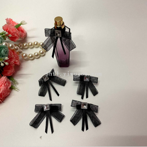 factory direct sales ribbon bow high-end bottle mouth decorative bowknot clothing accessories welcome to sample customization