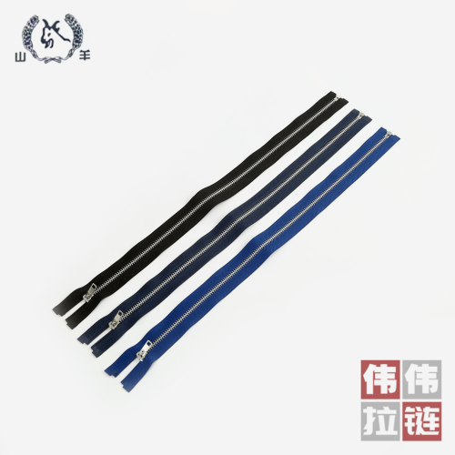 a variety of colors for selection clothing industry zipper closed tail zipper faux-metallic texture zipper factory direct sales